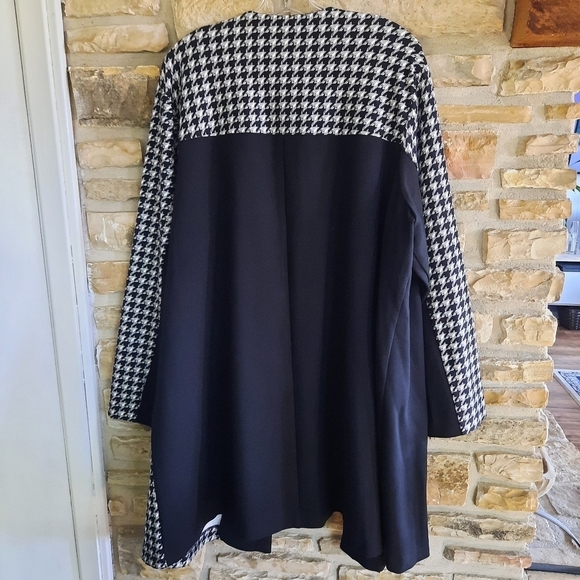 NWT Cato Open Front Houndstooth Black  & White Cardigan Womens Plus size 22/24 - Picture 6 of 12